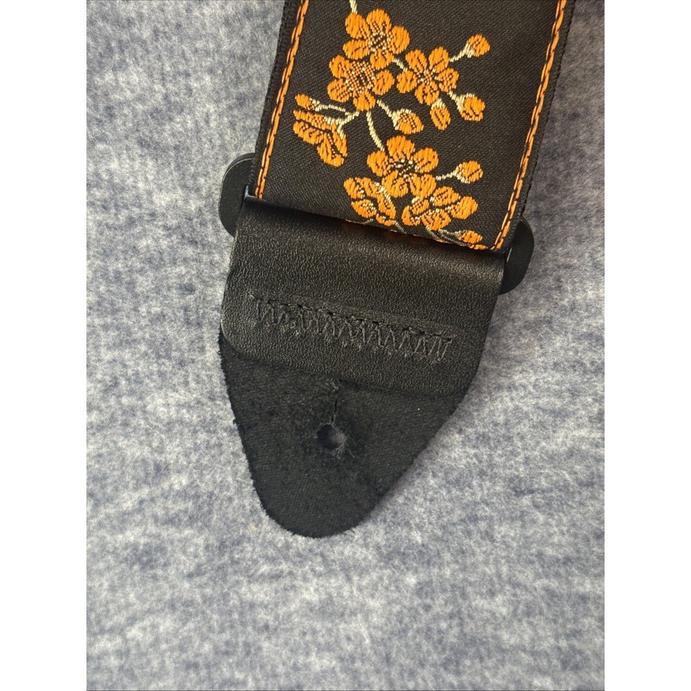 Tangerine Blossom Ernie Ball Guitar Strap / Bass Strap Jacquard W-LH Ends 5363 - Picture 4 of 7